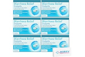ASREV HEALTHCARE Diarrhoea Relief Instants 2mg Orodispersible Tablets Loperamide Hydrochloride - 6x6-36 Instant Melts (GSL)