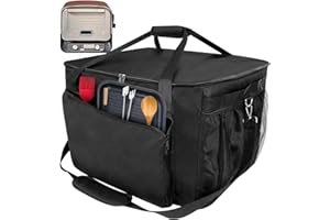 NOMIOU Sac de Transport pour Barbecue d'extérieur Ninja Woodfire-Sac de Transport imperméable pour Four à Pizza Ninja-Anti-décoloration et résistant aux UV - Tissu Oxford 600D -avec Poches pour