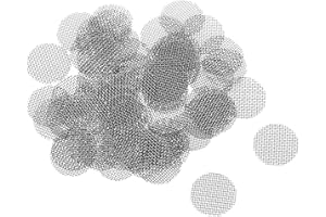 sourcing map Pipe Screen Stainless Steel Screens, 3/8 Inch (9.5mm) Diameter for Pipe Filter, Pack of 60