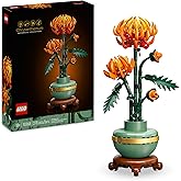 LEGO Botanicals Chrysanthemum 10368 | 278 Pcs Artificial Flower Ornament Set for Adults Floral Home Office Decoration Birthda