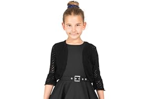 BlackButterfly Bambini Manica Lunga Bolero Cardigan a Maglie Larghe Ragazze