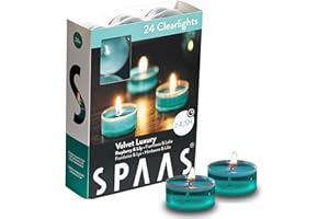 VILO VISIONS Lot de 24 bougies parfumées SPAAS© - Durée de combustion : 4,5 h