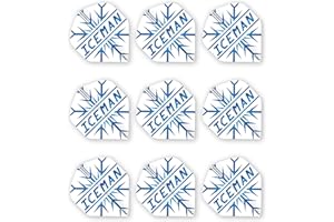 ‎RED DRAGON RED DRAGON Gerwyn Price Iceman Hardcore bardzo grube lotki do rzutek – 3 zestawy w opakowaniu (łącznie 9 lotów do rzutek)