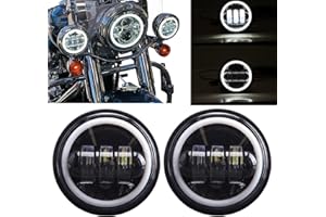 KEEPDSGN 2PCS 4.5 "LED fendinebbia che passa luce moto fendinebbia per Road King Glide Street Glide Electra.