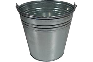 ‎BRADAS Bradas Baueimer verzinkt 10L Wasser- Garten- Zink- Abfall- Futtereimer J5318 3446