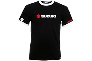 JUKO Suzuki GSX Racing Ringer T Shirt 1341 Motorsport Motorcycle