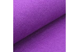 Merceria Pour Toi... Tessuto Pannolenci Ritaglio 50 x 60 cm Vari Colori Hobby Cucito Creativo Pupazzi Fai da Te Pannello Stoffa Tessuto (423 Viola)