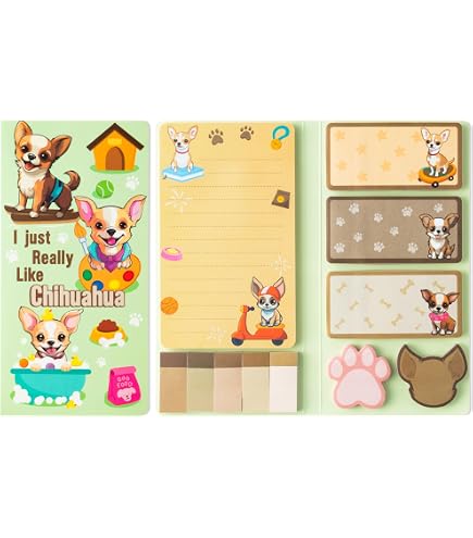 Chihuahua Aufkleber Set 50 Stück - Niedliche Deko Für Auto, Laptop, Skateboard, PVC, Wasserdicht