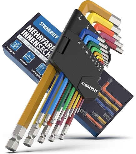 Set 7 Chiavi A Brugola Eklind Torx A L &ndash; Da T10 A T40, Braccio Corto, Custodia Inclusa