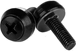 StarTech.com Viti per montaggio Server Rack, M5 x 12mm, confezione da 50, nero