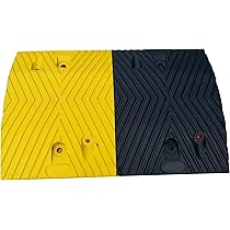 Rallentatori Stradali In Gomma - Coppia 50x25x3.5 Cm Nero/Giallo Per Traffico - Foto 6