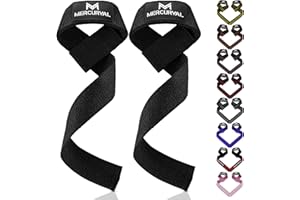 MERCURYAL Straps Gym - Straps Powerlifting - Complemento para el Gimnasio - Accesorios para Gym - Lifting Straps - Agarradera