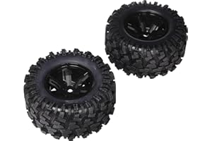 Traxxas 7772X Roues X pré-collées Noires avec pneus Maxx (classées 8s), vendues par Paire, M