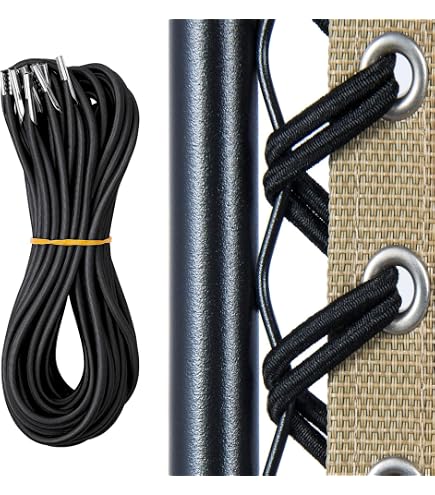 Lot De 4 Cordes élastiques Pour Transat / Chaise Longue - 2 Longues (78") & 2 Courtes (53") - Remplacement Facile