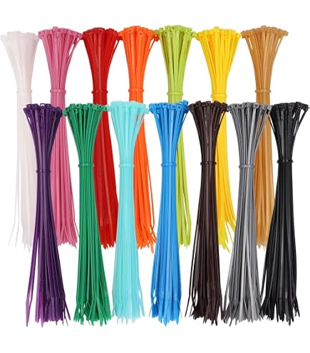 1200 Kabelbinder In 12 Farben – Nylon-Kabelbinder Selbstsichernd Für Haus & Garten