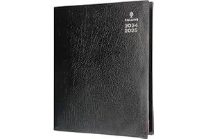 Collins Leadership Mid Year Diary Planner A4 Day to A Page Academic Year 2024-25 (Appointments) - Graphite - Daily Mid Year Journal for Students, Teachers - CP6745-2425 - July 2024 to July 2025