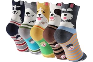 WORPICE Ladies socks - 5 Pairs Socks for women, Cute Animal Womens Thermal Socks with premium gift box, Warm Soft Winter Fuzzy Socks for Women- UK Size 4-7, Gifts for Women