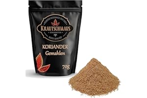 ‎KRAUTSCHMAUS 70g Koriander gemahlen von Krautschmaus, Coriander Gewürz, Korianderpulver, Koriandersamen Pulver, Koriandergewürz ohne Zusatzstoffe