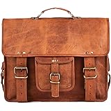 Berliner Bags Borsa a Tracolla in Pelle Berlin Borsa Messenger Ventiquattrore Uomo Donna Vintage Marrone (Marrone XL)
