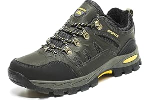 Littleplum Herren Winterschuhe Warm Gefüttert Outdoor Camping Wanderschuhe Herren Wasserdicht Trekkingschuhe