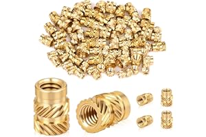 SternSinn® 200 pezzi Inserti Filettati Stampa 3D, Ottone Inserto Filettato M3, Robusto e Resistente, Ideali per la stampa 3D, Componenti Auto in Plastica, Assemblaggio di PCB e Prodotti Elettronici