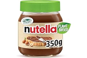 Nutella Plant-Based - Crema Spalmabile alle Nocciole e Cacao, Vegana, Senza Lattosio* e Senza Glutine, Ideale a Colazione per Vegani e Intolleranti al Lattosio, Vasetto da 350 Grammi