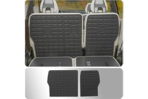 Thinzyou Back Seat Cover Protector Compatible with 2021-2024 Kia Sorento 6&7 Seats Cargo Mat Cargo Liner TPE All Weather Trunk Liner 2023 Sorento Accessories (2nd Row Backrest Mats)