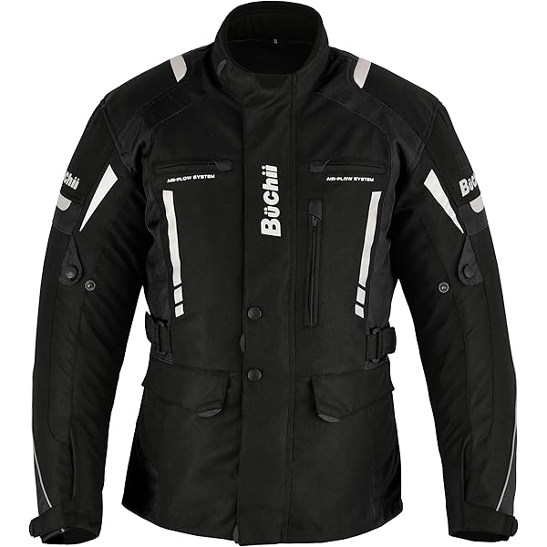 BORLENI Motorradjacke Herren 4 Saison Motorrad Jacke Herausnehmbarem Protektoren