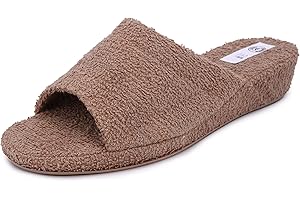 JOMIX Zapatillas Casa Mujer con Cuña Cómodas Ligeras Respirables Chanclas Cuña Mujer Primavera Verano Toalla Rizo, Fabricadas en Italia