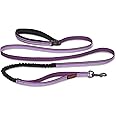 HALTI Active Lead Size Large, Purple, Award-Winning Bungee Dog Lead, Shock-Absorbing Anti-Pull Leash, All-in-One Neoprene Padded Belt & Lead, Perfect for Running & Training with Medium & Large Dogs