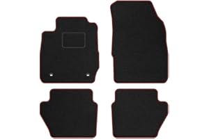 ‎M MOTOS MOTOS Velours Standard Velours-Fußmatten passend für Ford Fiesta VI 2008-2012 - Standard, Gewebt, Rot fußmatten Auto - Erleben Sie neuen Fahrkomfort mit einem Velours- Auto fußmatten Satz für Ihr Au
