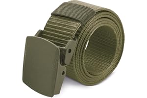 MIBANDERA Cintura di nylon leggera per uomo donna cintura militare tattica ad alta resistenza cintura con fibbia di liberazione rapida senza metallo