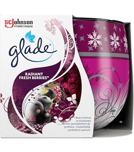 Glade Holiday Scented Candle Glistening Snow Air Freshener Infused With Essential Oils 1-Wick Candle 1 Count | Buy Now With Express International Delivery - View #7