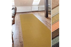 CASA PURA Sizal mata na schody z naturalnych włókien | naturalny | produkt wysokiej jakości z Niemiec | można łączyć z sizalowym bieżnikiem | 65 x 23,5 cm | półokrągła | pojedyncza mata