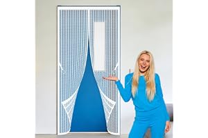 Magnetiskt Insektsnät Balkongdörr 95 x 237 cm Olika Storlekar Magnetiskt Dörrnät Rivbeständigt Och Väderbeständigt för Balkon