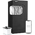 WILLOWYBE Portable Steam Sauna with Bluetooth Control, 4L KingPower Steamer, Body Tent, Foldable Chair | Personal Home Spa