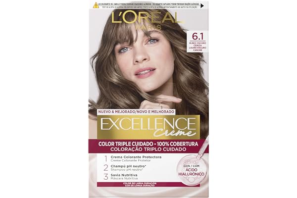 L'Oréal Expert Professionnel Excellence Crème Tinte #6,1 Rubio Oscuro Ceniza Teinte