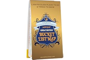 Great British Bucket List Map | Marvellous Maps | Adventure Gifts | Discover Britain