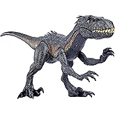 Mattel Jurassic World: Il Regno Distrutto - Indoraptor Supercolossale, dinosauro gigante lungo 90+ cm e alto 41 cm, inghiotte