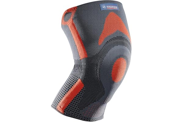 Thuasne Sport - Genouillère Rotulienne Renforcée -Tendinopathie, Instabilité Rotulienne Légère - Tricot Compressif - Indice de Maintien 2/3 - Dispositif Médical CE