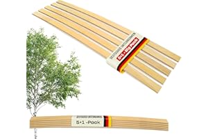 ‎COEMO Coemo Federholzleisten Ersatzleisten für Lattenrost im Set 5 STK. + 1 Extraleiste, Größe:890 x 35 x 8