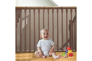 COMIOKE 6 Mètres Balustrade Escalier Filet, Filet de Sécurité pour Enfants, Filet de Protection pour Escaliers, Filet de Protection Enfant, Balustrade Escalier Filet, Bébé Filet de Sécurité, Filet Escalier