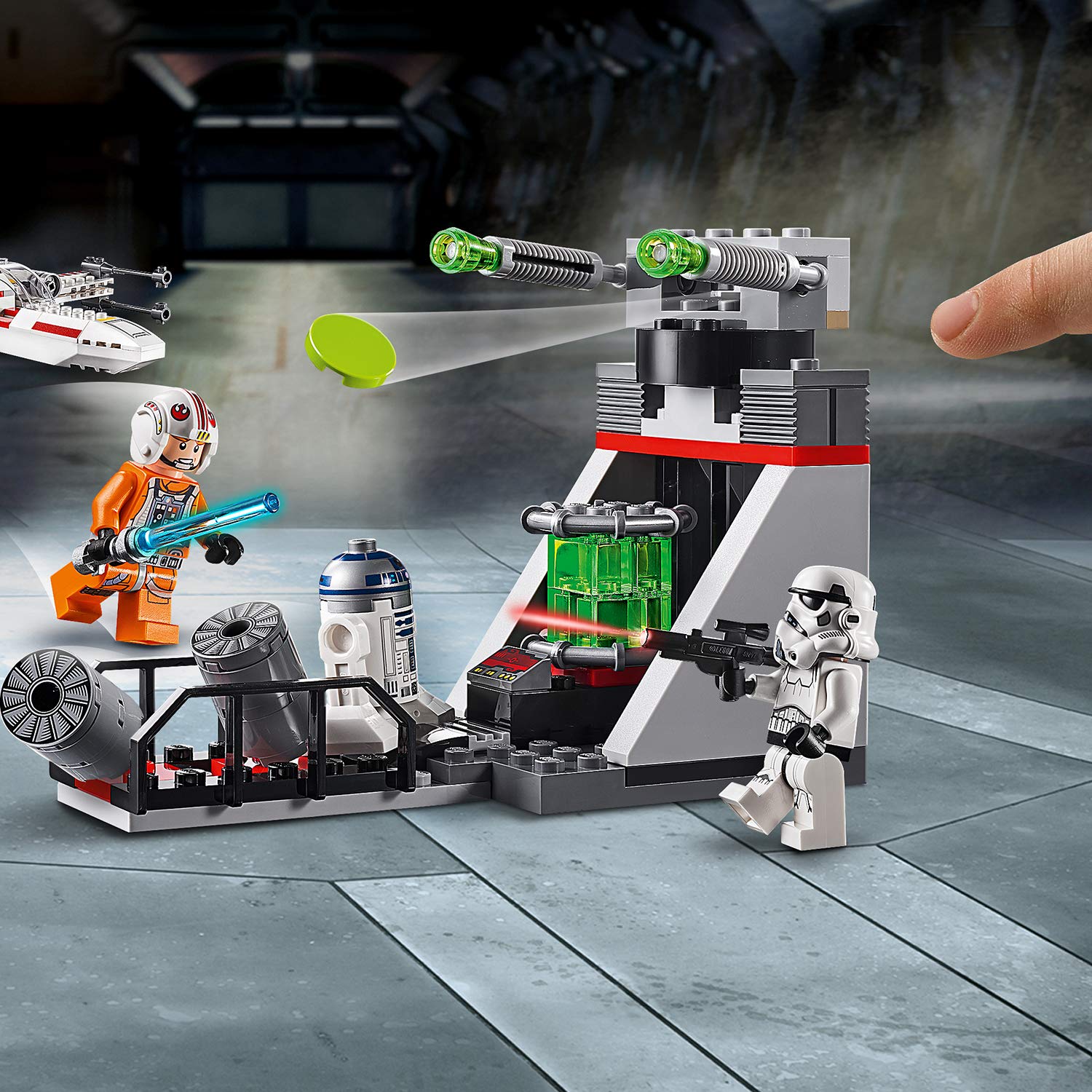 lego star wars huida de la estrella de la muerte