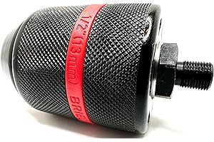 Pro-Graad 1/2" Keyless Drill Chuck for M12 Polisher/Sander, 0.08” – 0.51” (2mm-13mm) Capacity, Self-Tighten Drill Chuck, Upgrade Accessory for M12 Sander/Polisher, Pack of 1