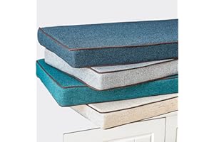 Hruile Élégant coussin de banc antidérapant, pour mobilier d'intérieur, canapé, chaise de salle à manger, 60/100/160/260 cm, beige