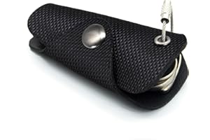 GUGGIARI® PU Leather Key Holder Keyring for Men and Women -Compact 6 Keys Smart Key Holder Wallet - Jingle-Free Key Organiser Keyring