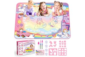 EUCOCO Unicorno Tappeto Gioco Bambini, Giocattoli Bambina 1 2 Regalo Bambina 2 3 Anni Tappeto Magico Bambini Natale Regalo Bambinas 2 3 4 Anni Giochi 2 3 Anni Gioco Educativi
