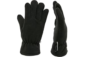 Peter Storm Thinsulate Double Fleece Gloves, Black, L/XL