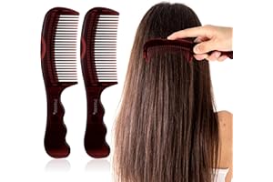 APLZGMG 2 Stück Läusekamm Schuppenkamm für Menschen Rostfreier Stahl Flohkamm, 5th Generation Das revolutionäre Design von Schuppen-Kämmen, Energie-Massage-Kämmen und Schönheitskämmen Reduziert Juckreiz