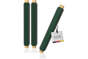 Talvani Basteldraht 3X | in grün Silber schwarz – Hochwertiger Blumendraht zum Basteln – Rostfreier Draht, DE Versand – Verbesserter Bindedraht für Pflanzen lackiert, Ø 0,65 mm | 38 m